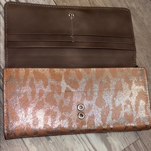 Lodis Metallic Animal Print Wallet - Picture 4 of 7